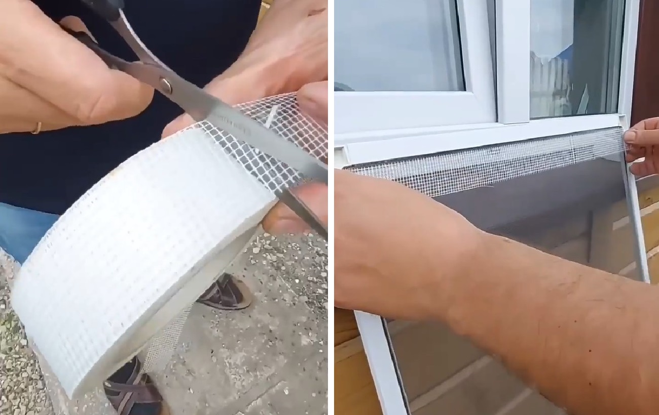 Простой до гениального способ ремонта дыр на москитной сетке