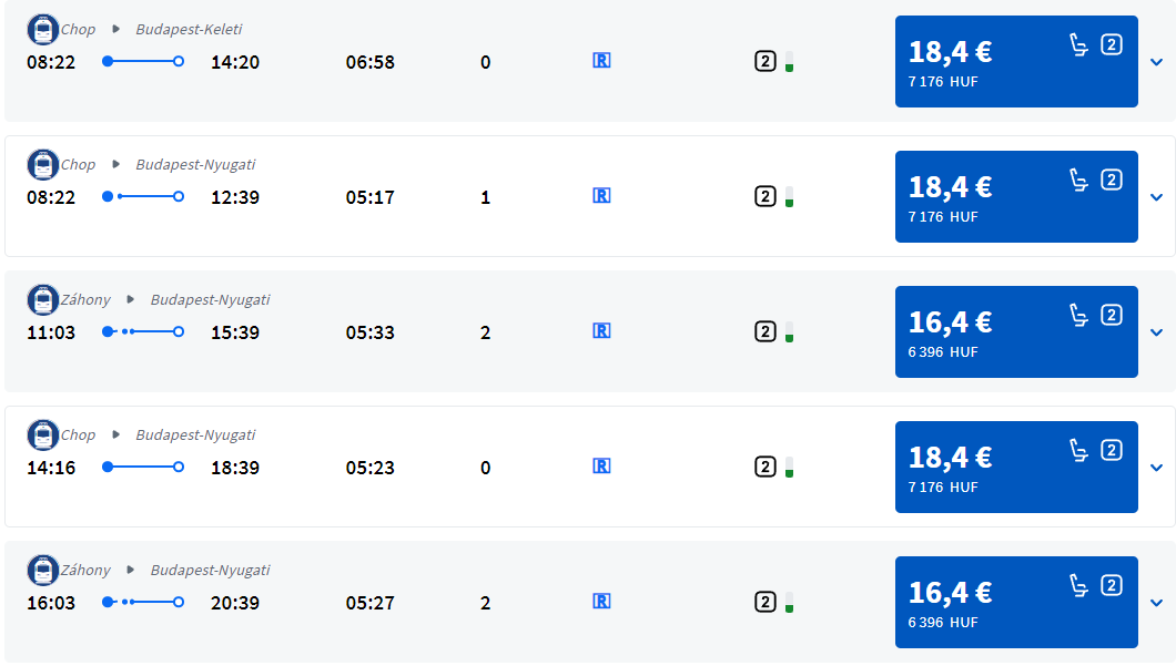 Від 18 євро. Як купити квитки на поїзд із України до Угорщини онлайн