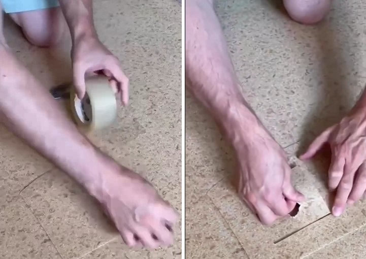 Как заклеить дыру в линолеуме, чтобы никто ничего не заметил