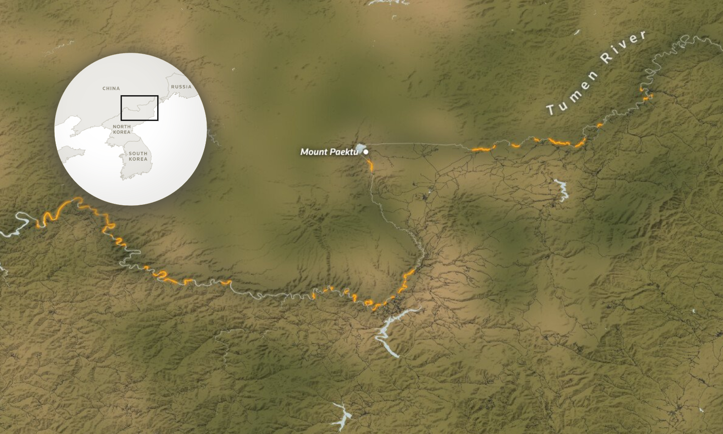 КНДР во время пандемии возвела огромную стену на границах с Россией и Китаем (фото)