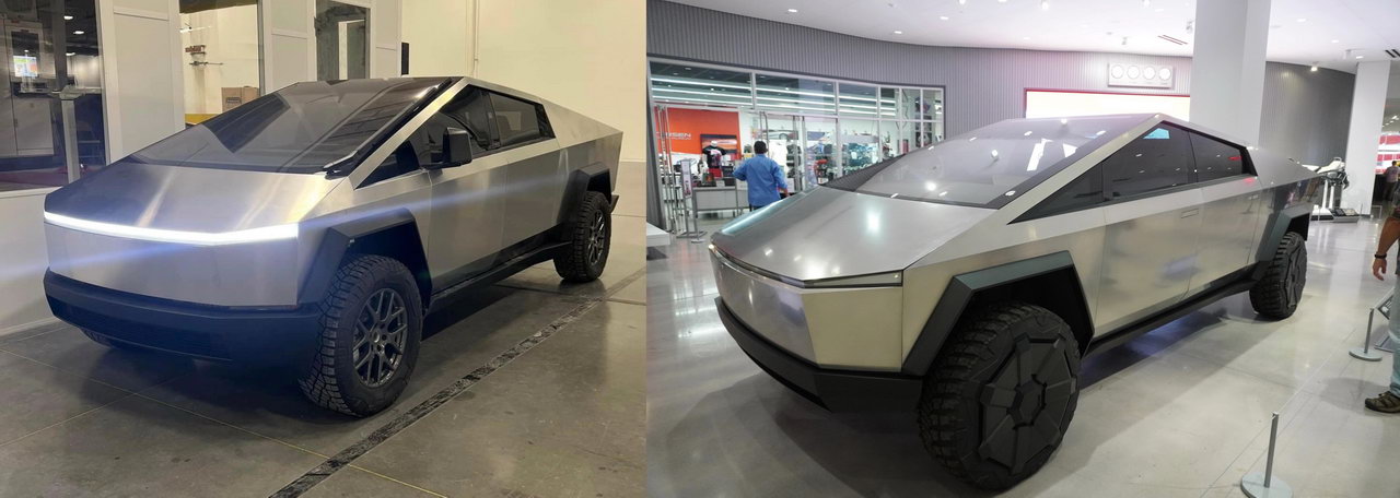 Опубликованы первые фото серийного пикапа Tesla Cybertruck