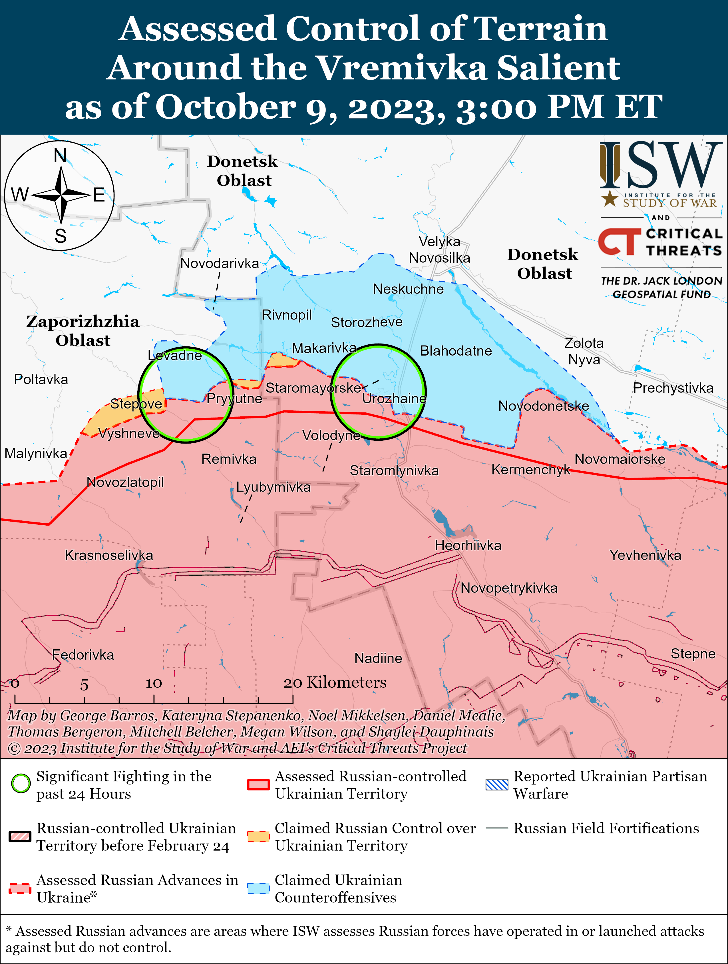 ВСУ продвинулись в районах Клещиевки, Андреевки и Вербового: карты боев ISW