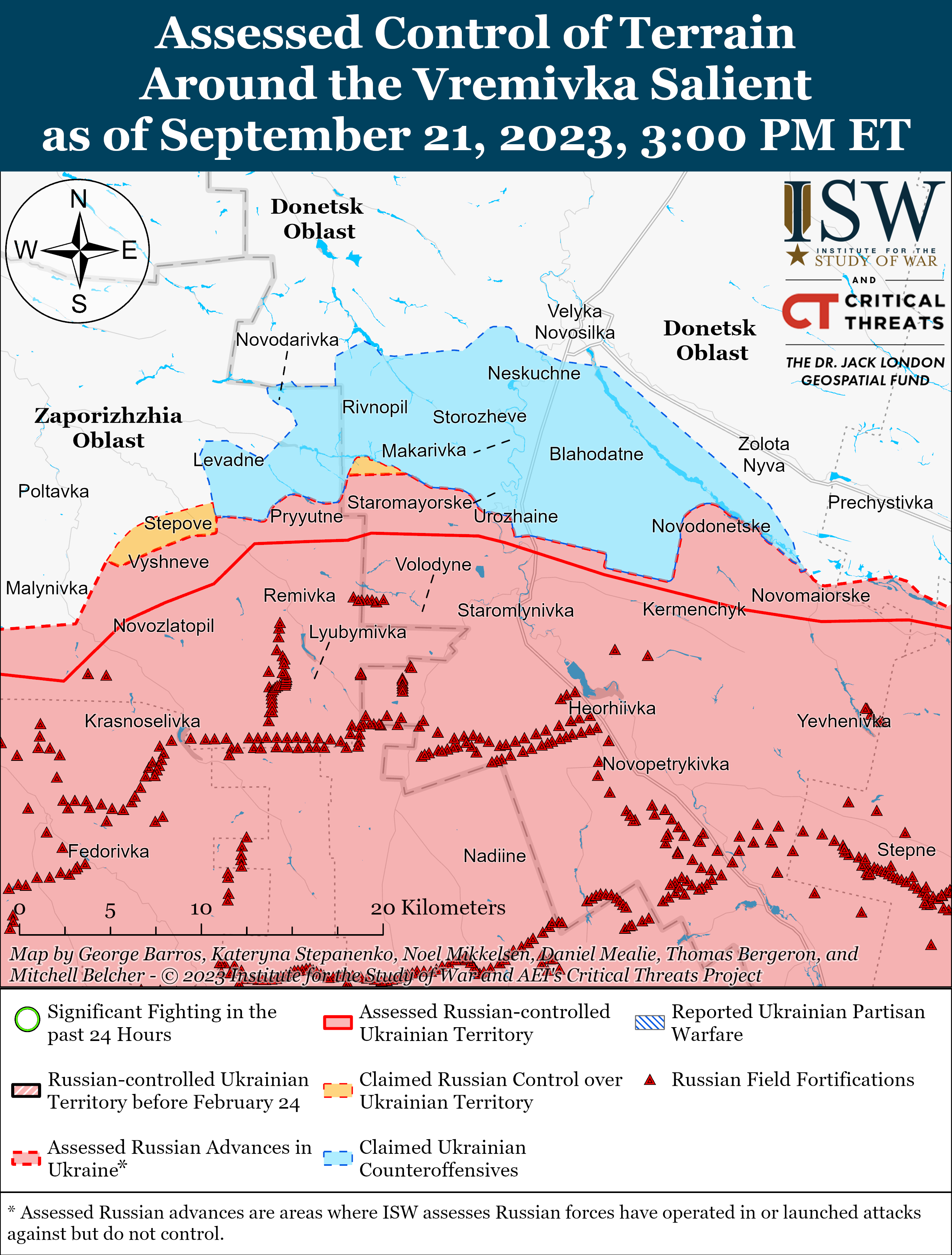 ЗСУ просунулися в районах Бахмута і Вербового: карти боїв ISW