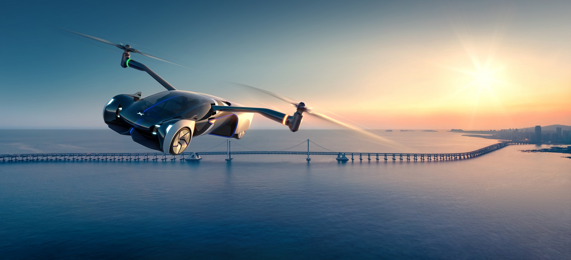 Через три года в серию: китайская компания показала инновационный летающий автомобиль