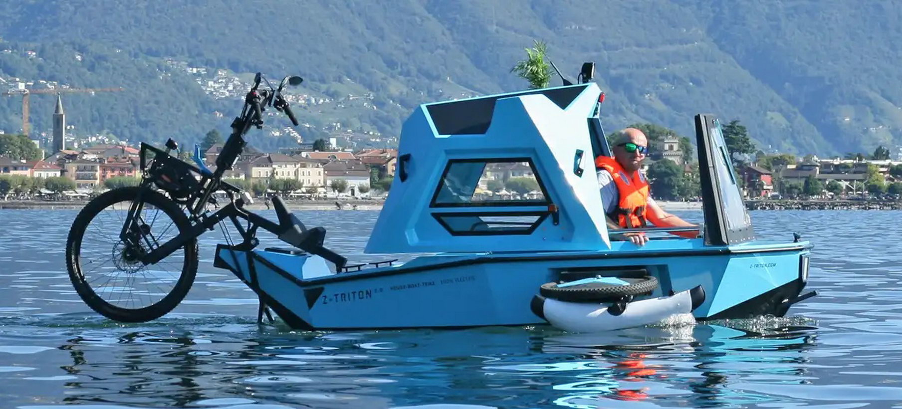 Кемпер і човен: представлено електричний велосипед-амфібію для активного відпочинку