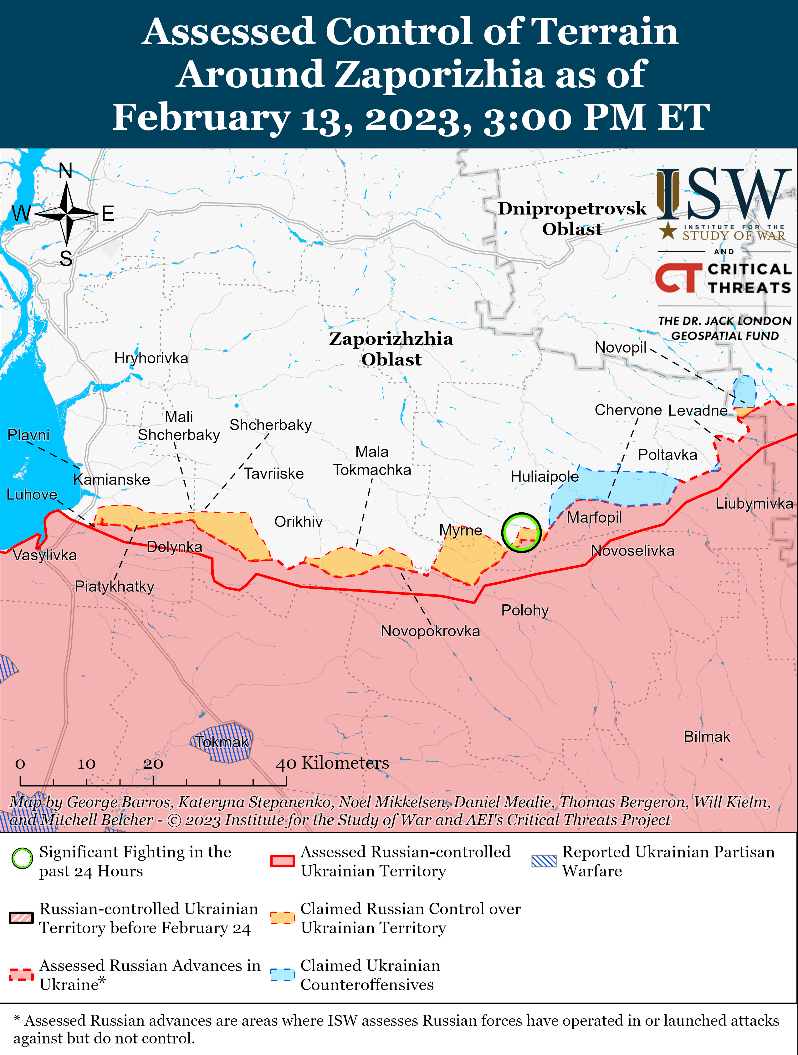 Окупанти зазнали втрат біля Вугледара і намагаються наступати на Білогорівку: карти боїв ISW