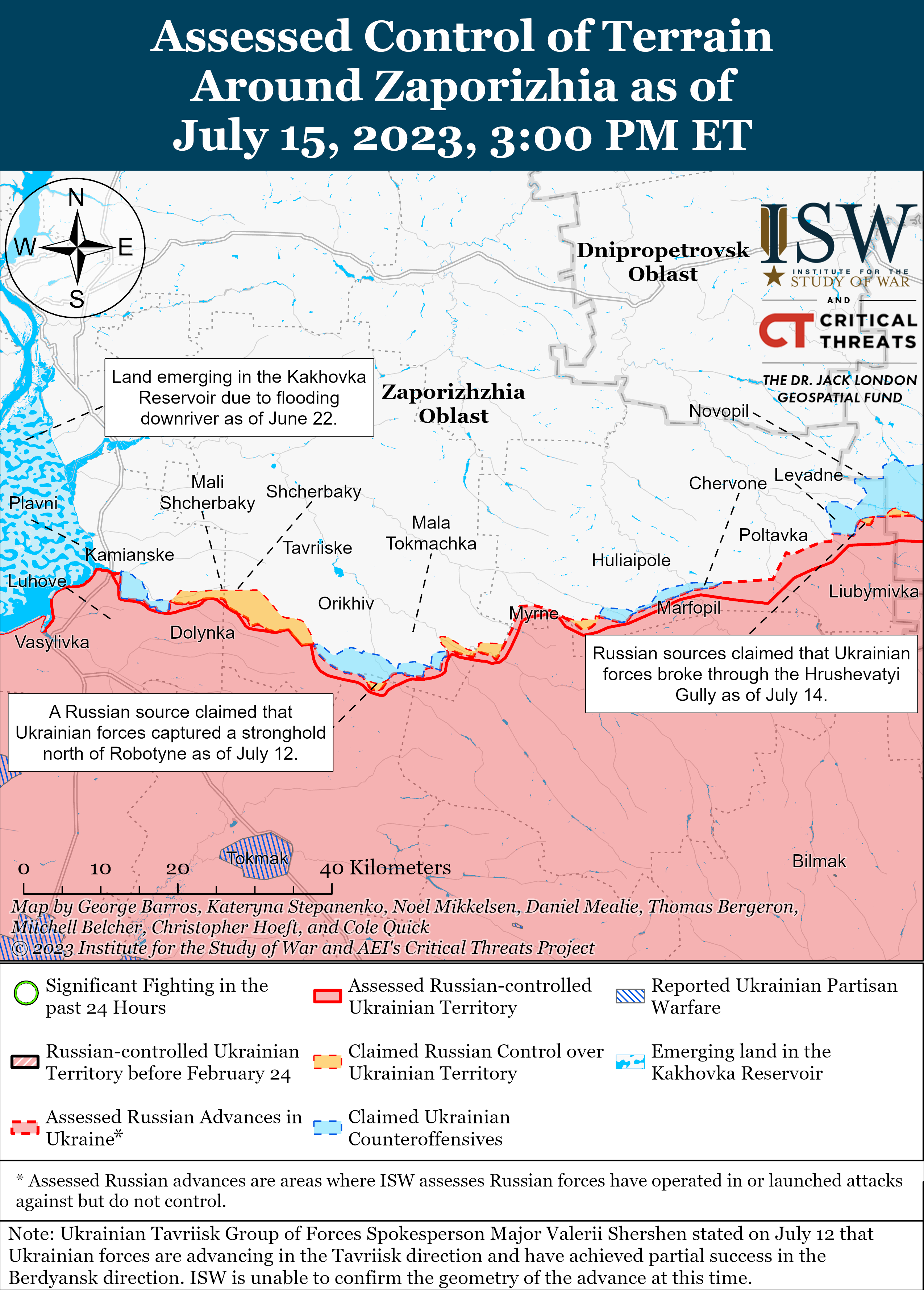 ВСУ получили территориальные успехи на Бахмутском направлении: карты боев ISW