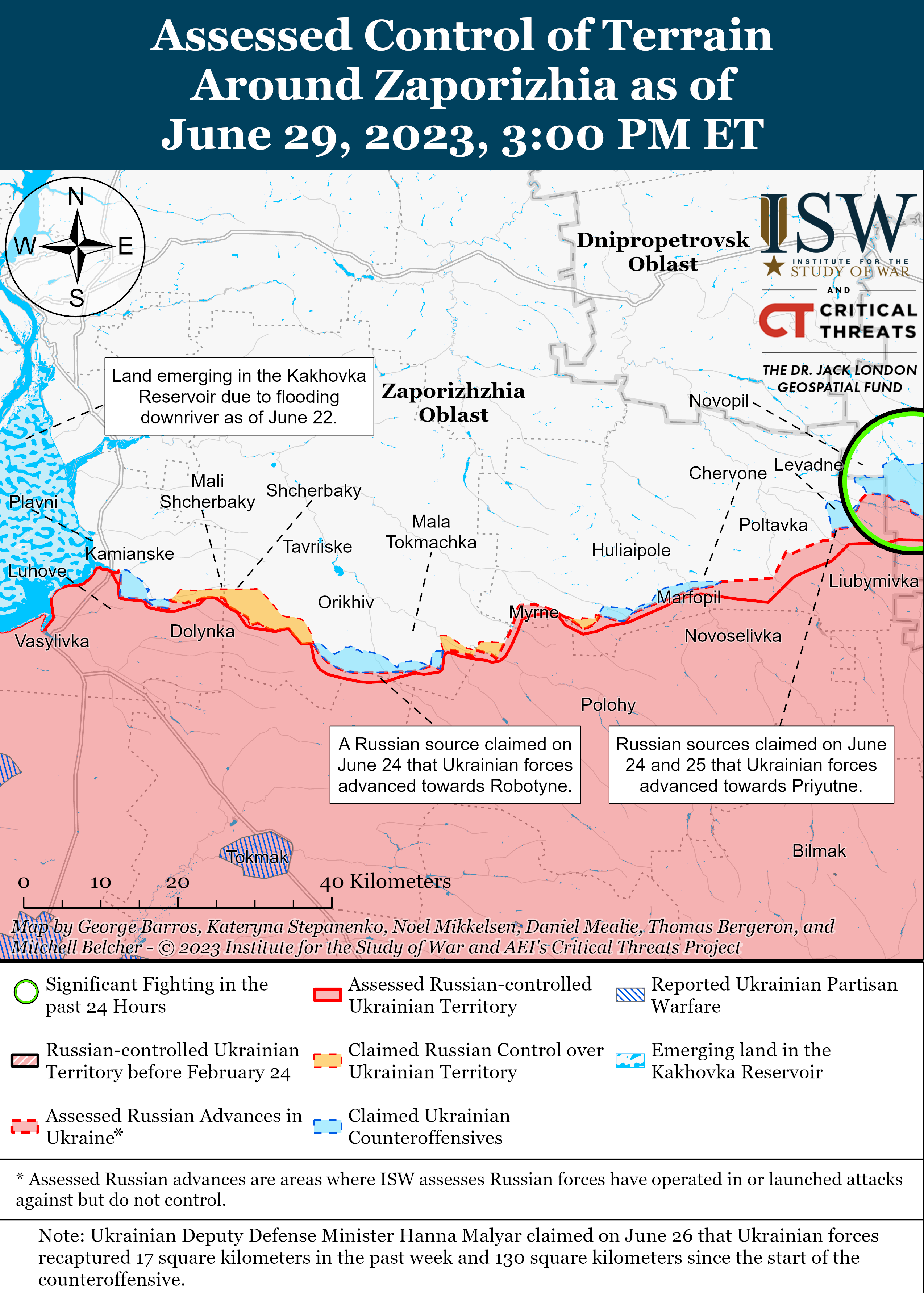 ВСУ захватили стратегическую инициативу на Бахмутском направлении: карты боев ISW