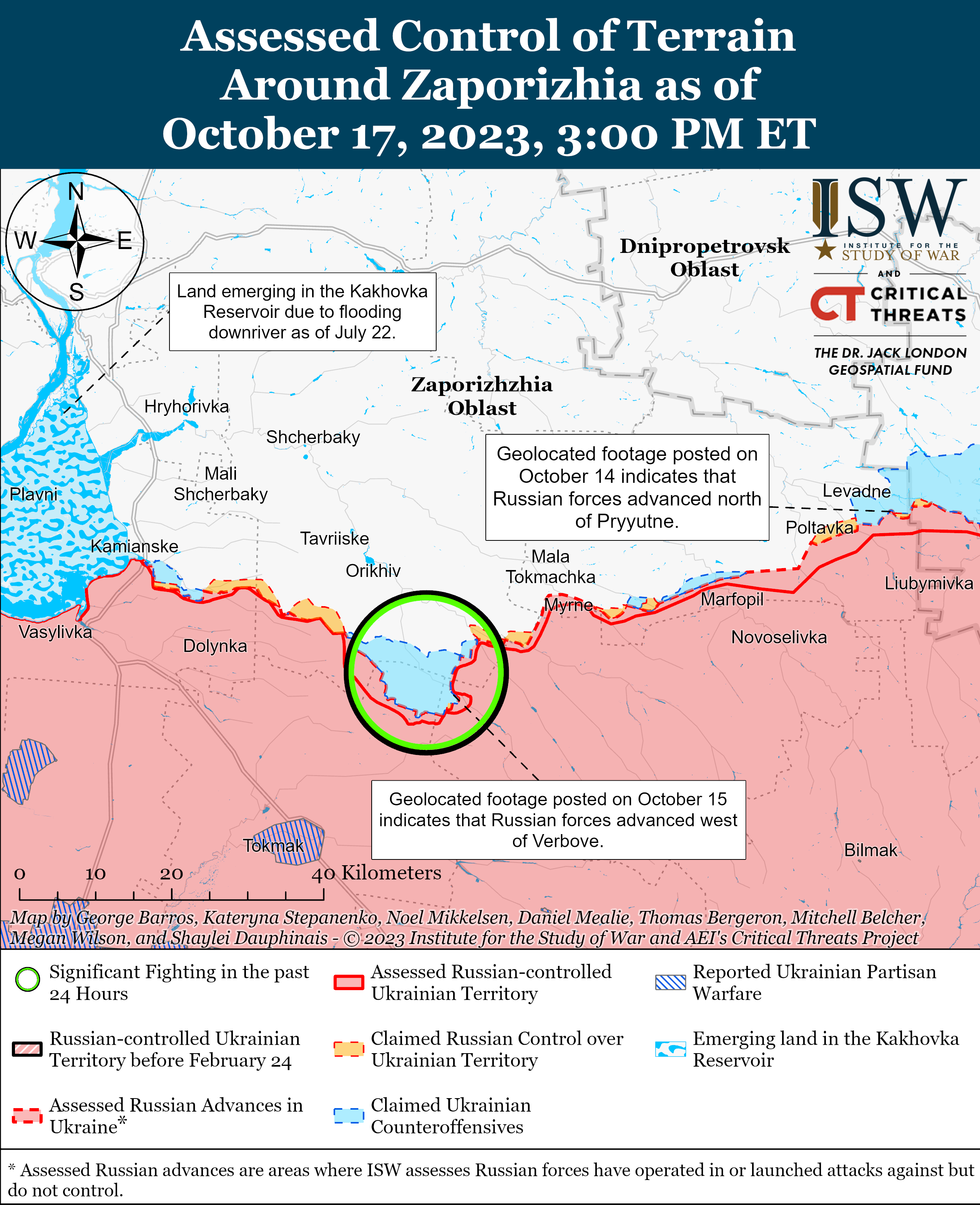 ВСУ прорвали оборону россиян к северу от Клещиевки и к западу от Вербового: карты боев ISW