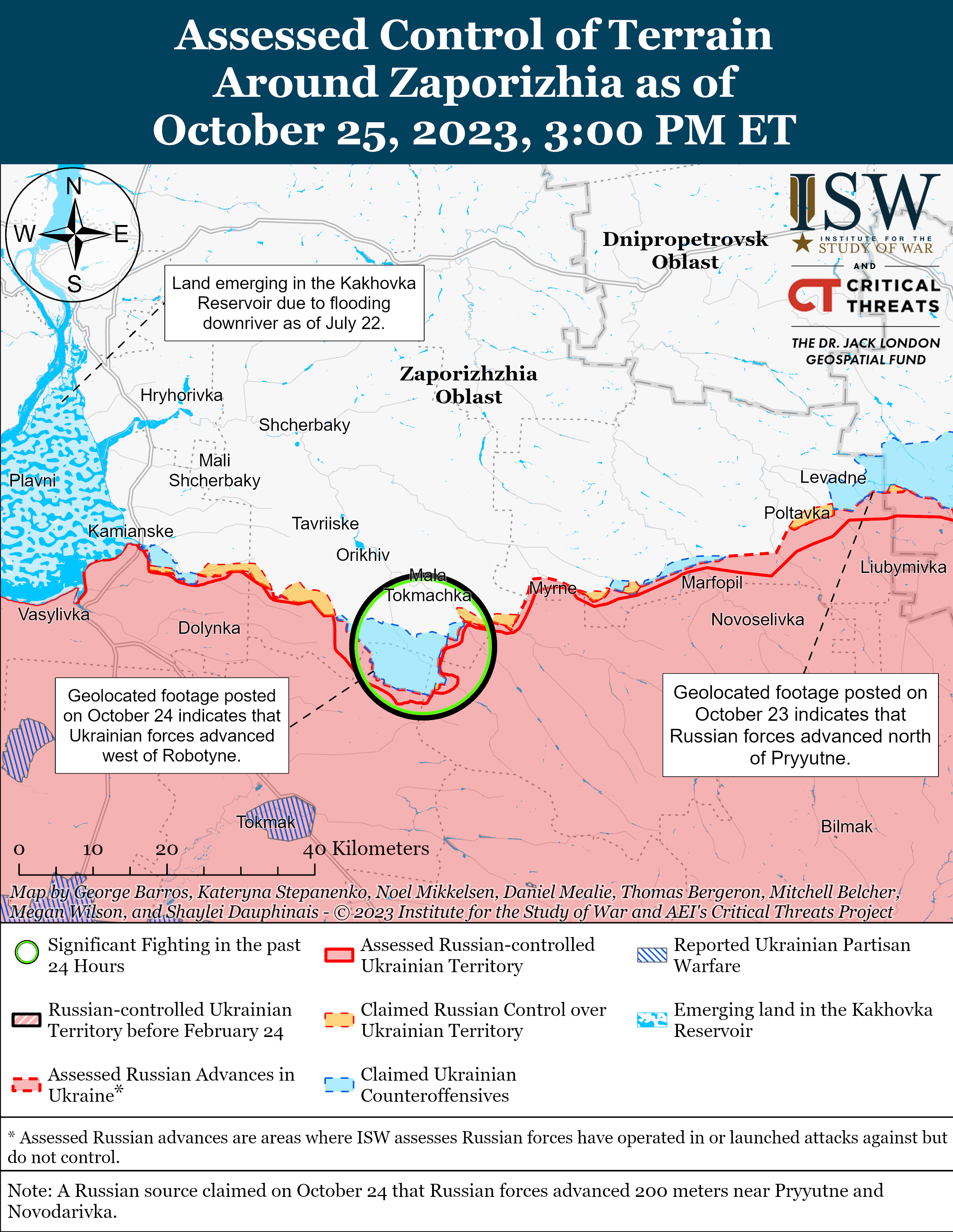 ЗСУ наступають в районах Кліщіївки, Андріївки та Роботиного: карти боїв ISW