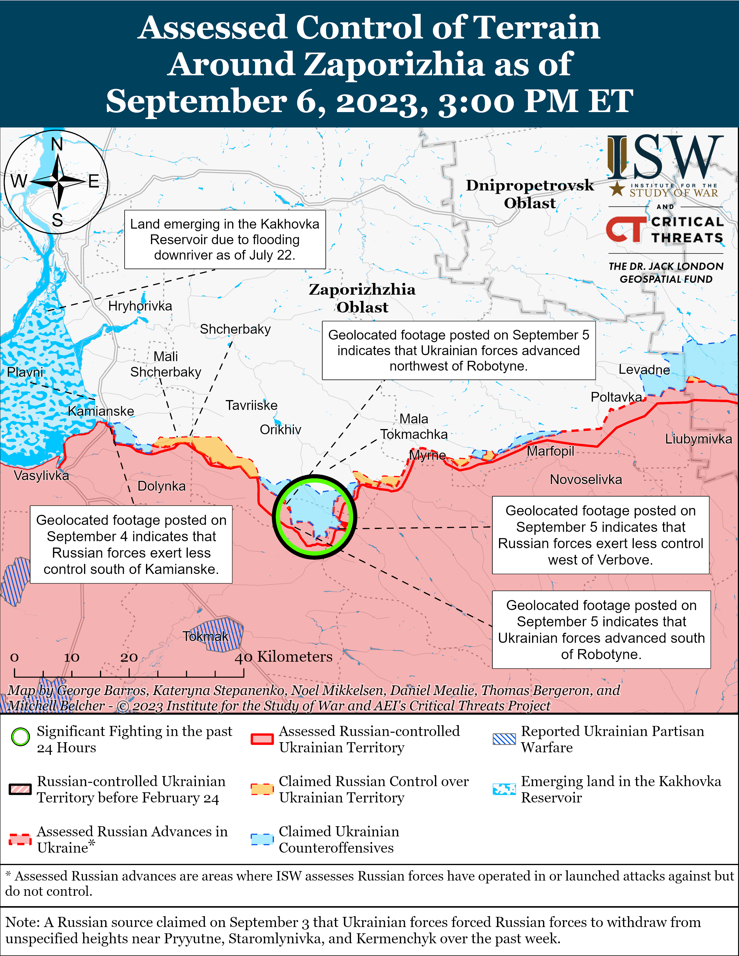 ЗСУ витіснили війська РФ з позицій на південь від Бахмута: карти боїв ISW