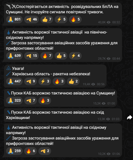 Перша тривога після закінчення &quot;перемир'я&quot; Путіна: де загроза обстрілів