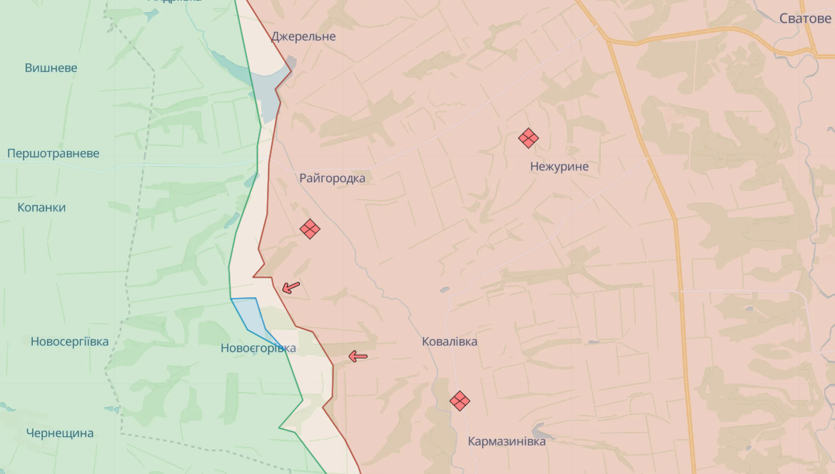 ВСУ продвигаются под Работино и отбросили врага возле Опытного: карты DeepState