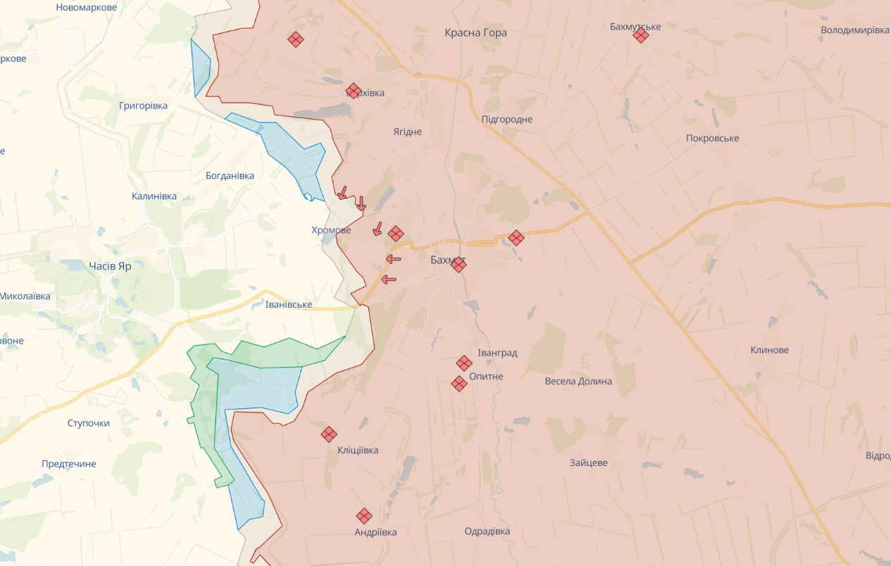 Злагоджено знищують ворога. Сирський показав роботу ЗСУ на Бахмутському напрямку