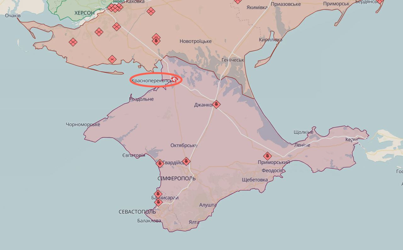 В оккупированном Крыму раздался мощный взрыв