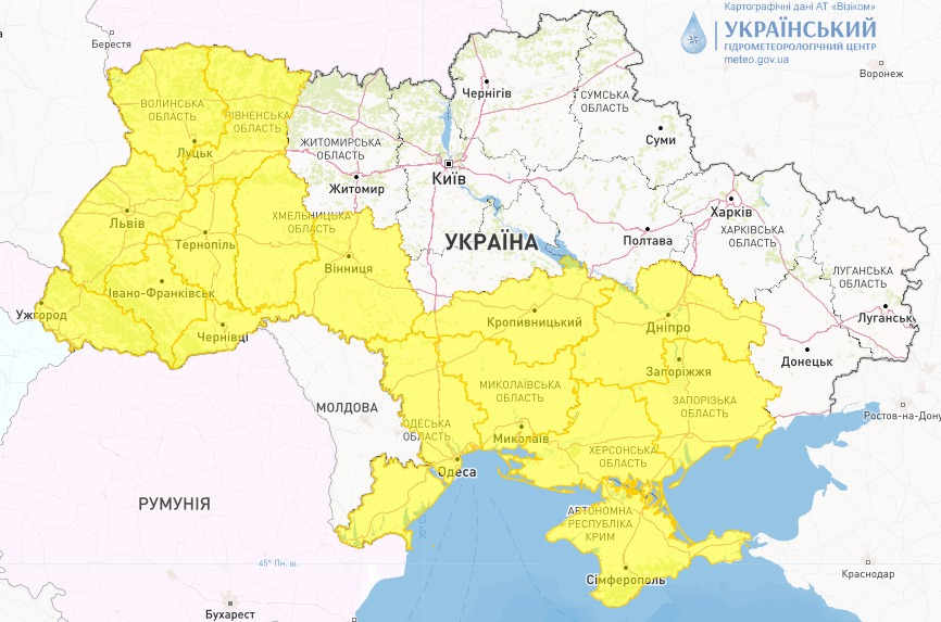 Снег на западе и дожди с ветром на остальных территориях: погода на завтра