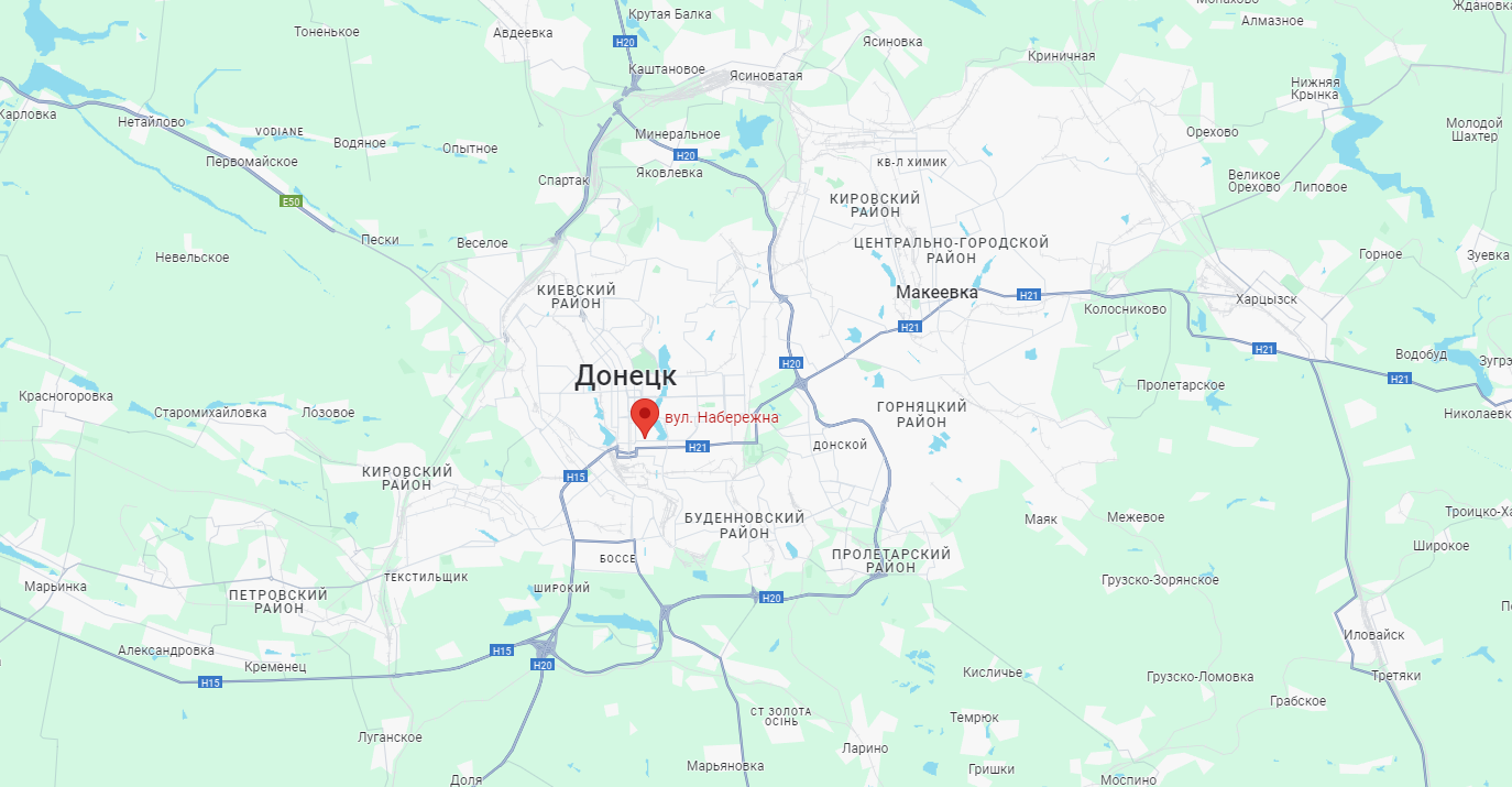 Центральный район Донецка ночью попал под обстрел, есть разрушения