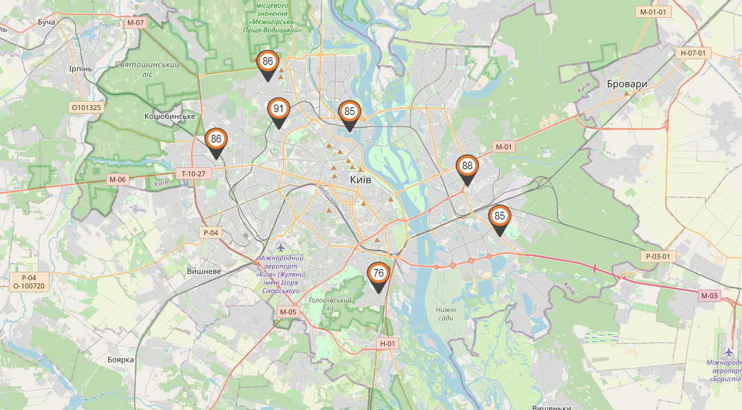 Повітря забруднене. Київ знову затягнуло пилом, на двір краще не виходити