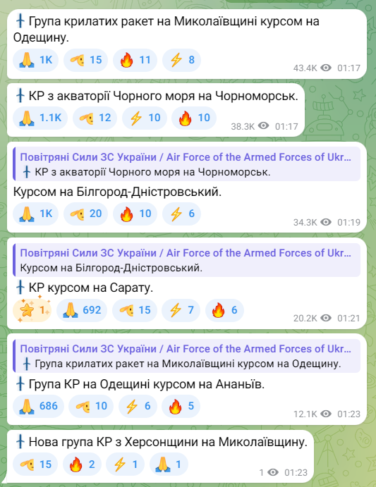 У Києві та областях повітряна тривога: Росія атакує ракетами
