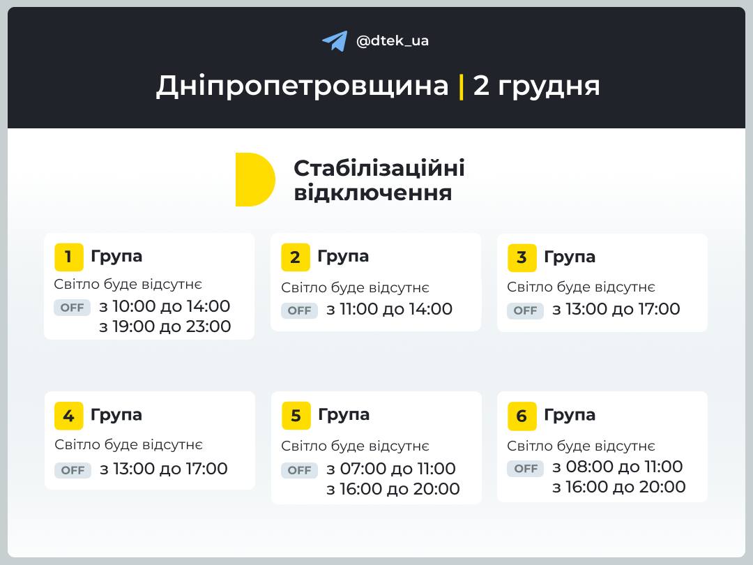 Для Києва і не лише оновили графіки: коли відключатимуть світло 2 грудня