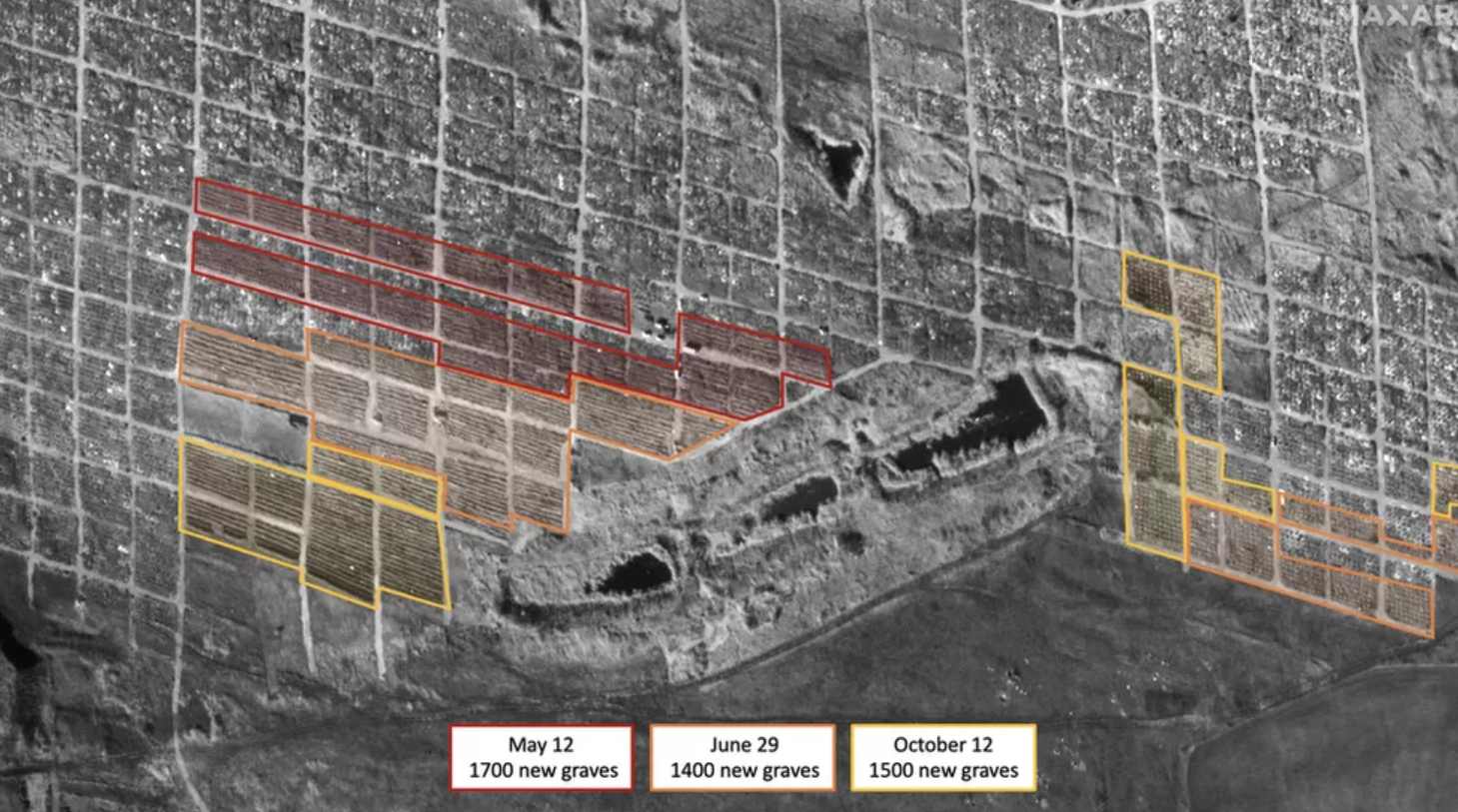 Возле Мариуполя обнаружили еще 1500 новых могил: спутниковые снимки