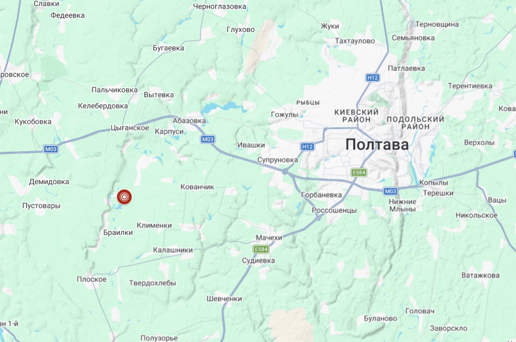 Біля Полтави стався сильний землетрус