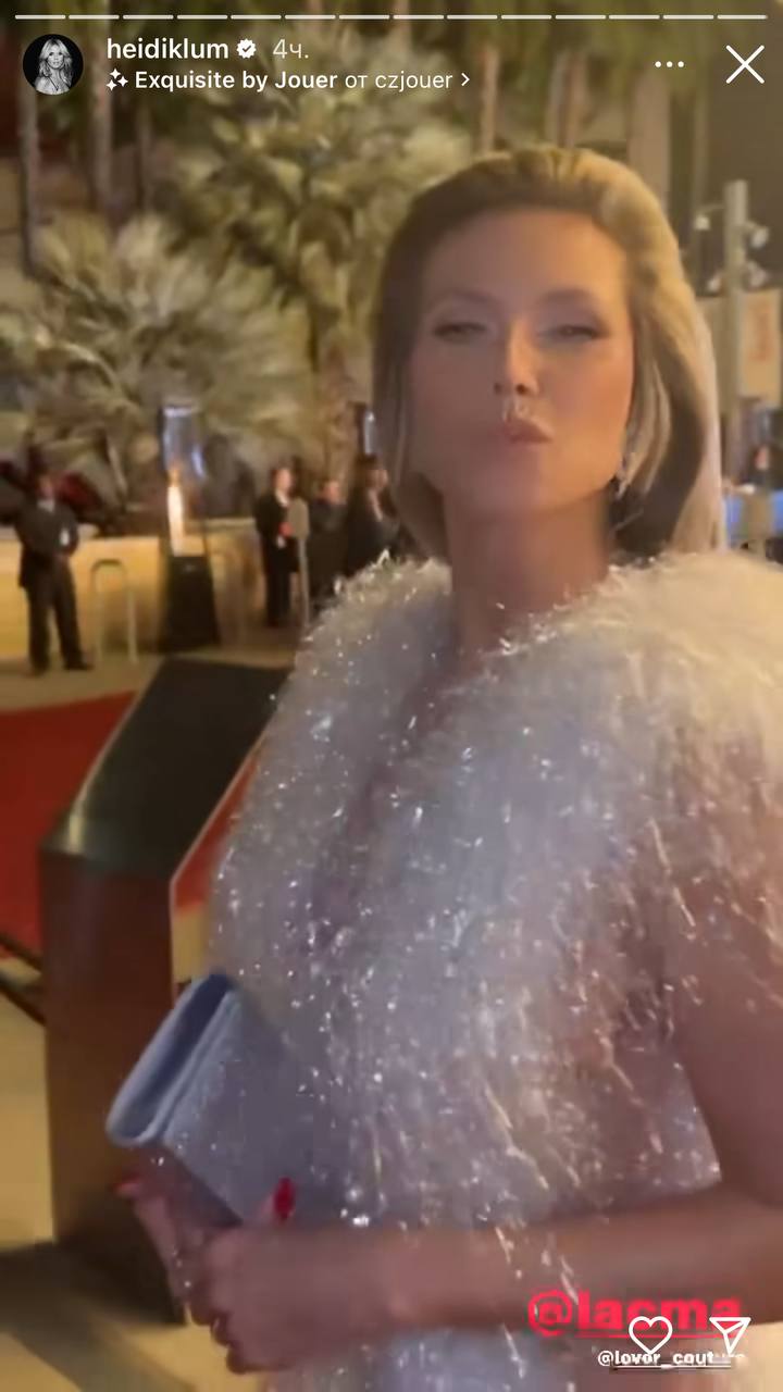 Гайди Клум на вечеринке в Лос-Анджелесе поразила платьем от украинского бренда (фото)