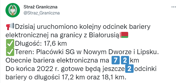 Из-за кризиса мигрантов: Польша увеличила электрический барьер на границе с Беларусью