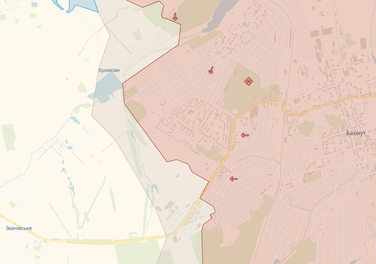 DeepState: ЗСУ тиснуть на ворога у районі Бахмута, а війська РФ мають успіх у Красногорівки