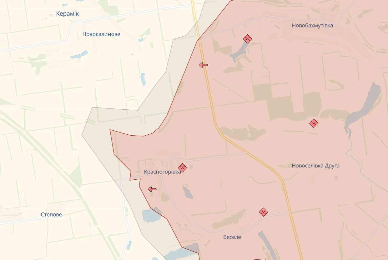 DeepState: ЗСУ тиснуть на ворога у районі Бахмута, а війська РФ мають успіх у Красногорівки