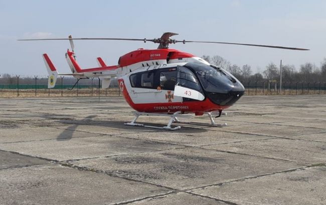 В Фастове беременную женщину спасали с помощью вертолета прямо со стадиона