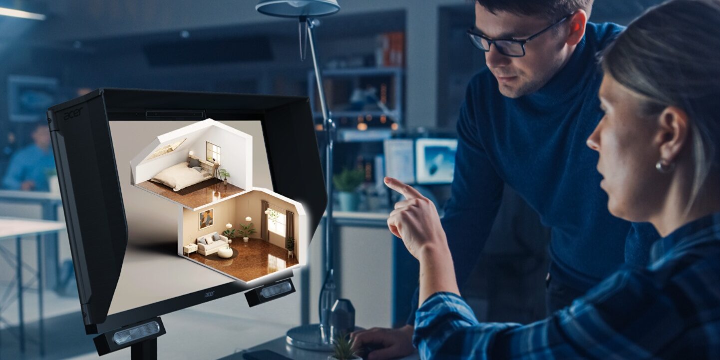 Геймеры оценят. Acer показала 3D-монитор с объемным звуком без очков и наушников (фото)