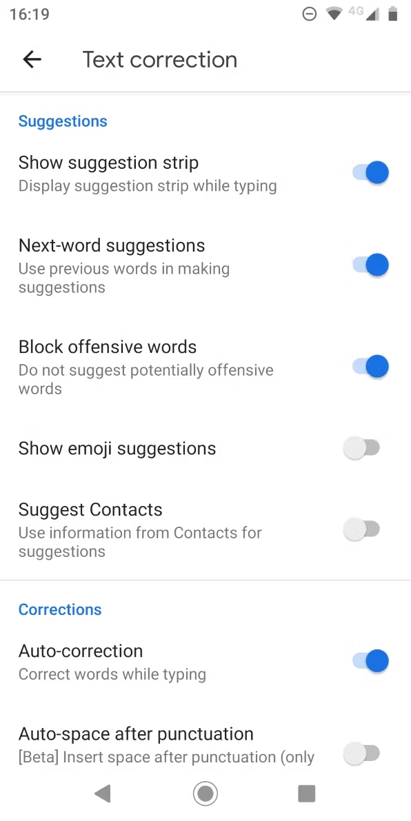 Як на смартфонах Android відключити автозаміну слів: інструкція