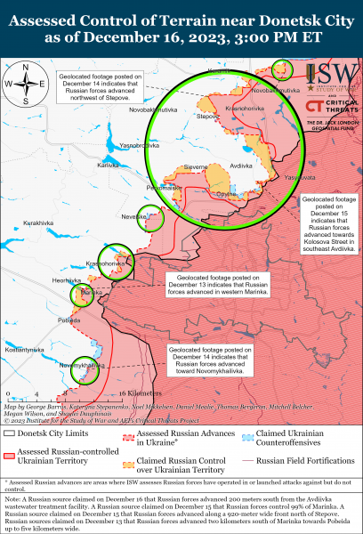 ВСУ пытаются продвинуться на левом берегу Херсонской области: карты боев ISW