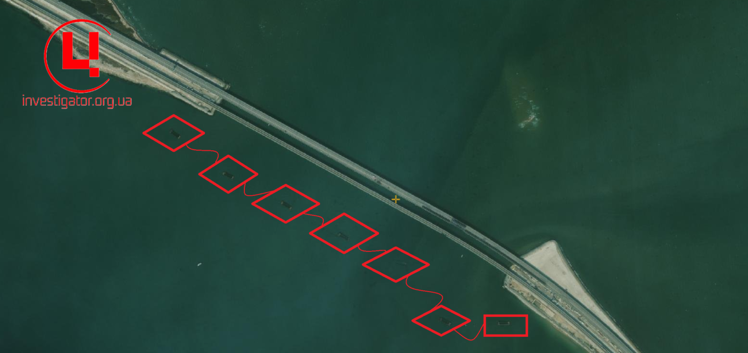 За месяц с линии защиты Крымского моста исчезла почти половина барж, - ЦЖР