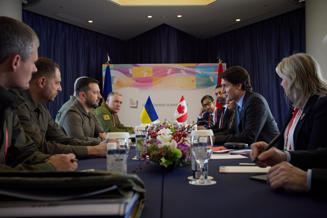 Зеленський зустрівся з прем’єром Канади на саміті G7