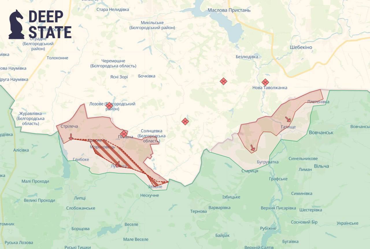 Про це повідомляє РБК-Україна з посиланням на мапу Deep State.