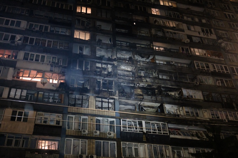 Kyiv building destroyed in Russian strike: Report from site