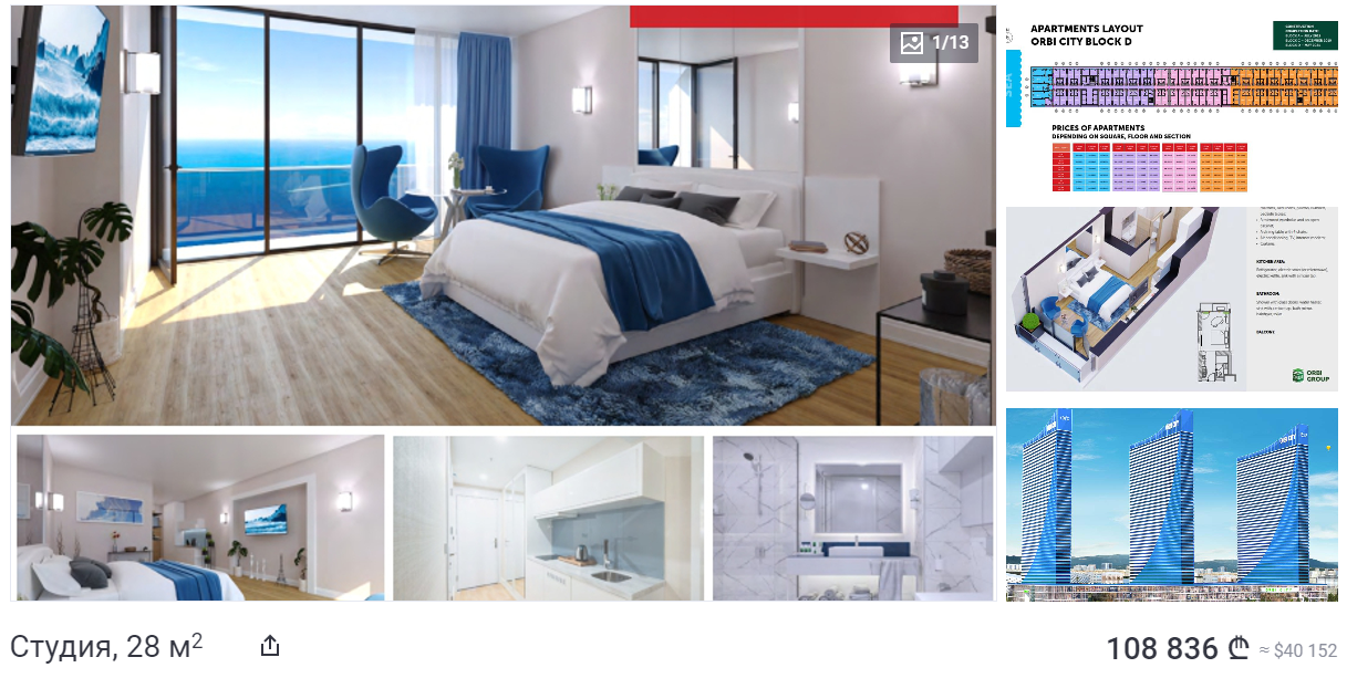 От 20 тысяч долларов. За сколько можно купить квартиру в Грузии у моря