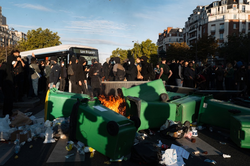 Mass unrest and hundreds detained as France hit by protests