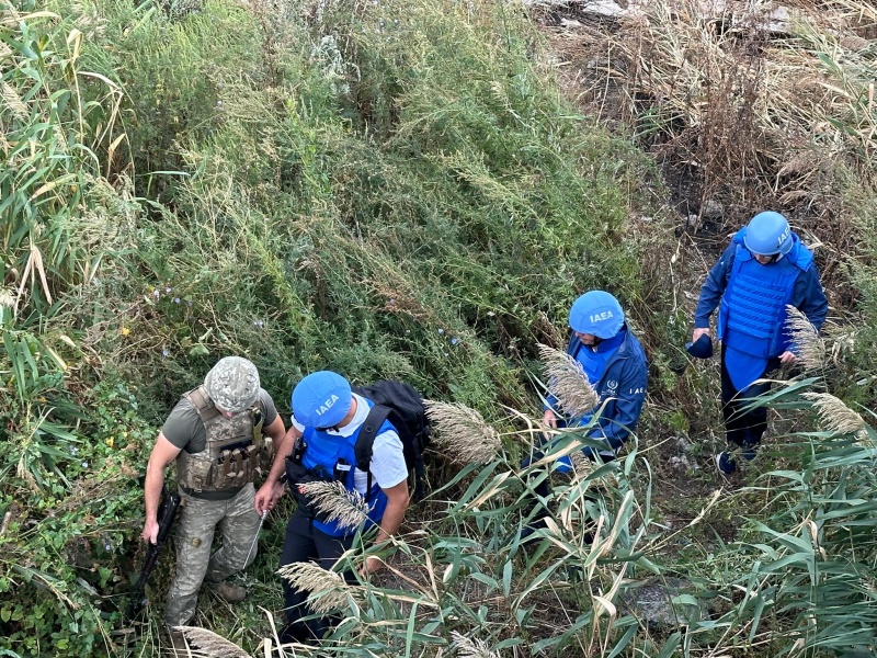 IAEA Chief visits Zaporizhzhia NPP and inspects burned-out cooling tower: Footage