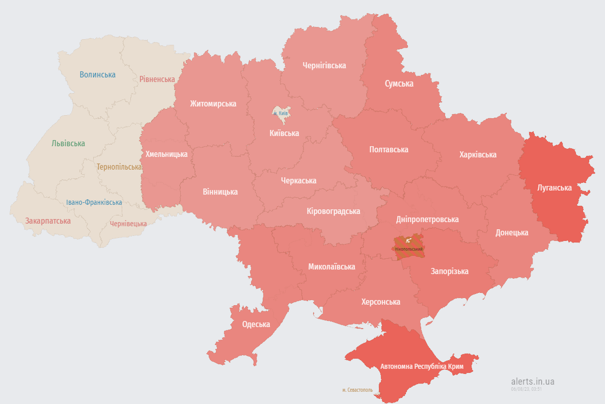 В Україні оголосили масштабну повітряну тривогу: повідомляють про пуски крилатих ракет