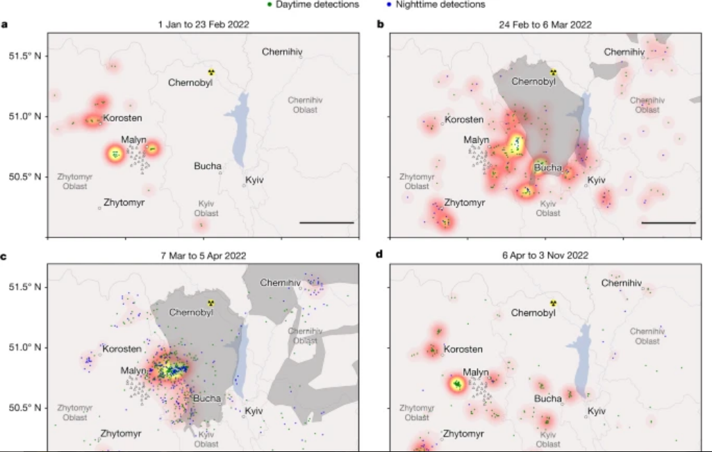 По несколько десятков раз в день. Сейсмологи создали карту взрывов во время боев за Киев