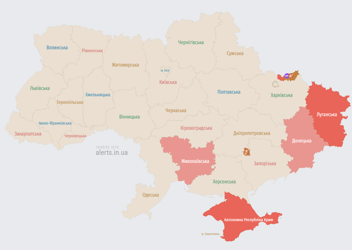 В Україні оголошено масштабну тривогу через зліт російського МіГ-31К