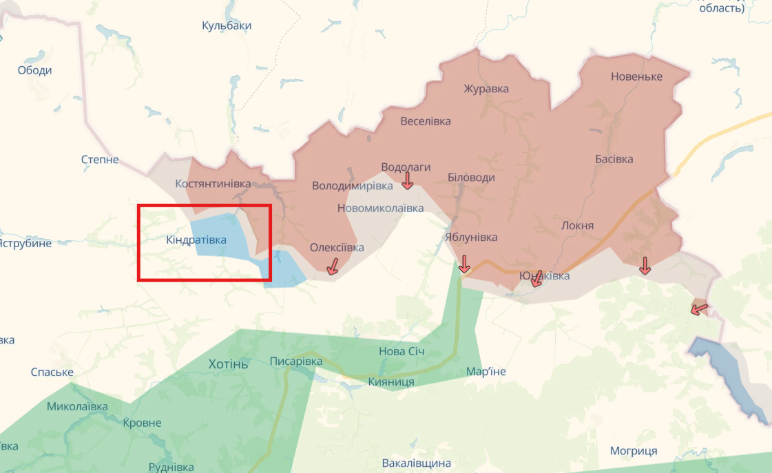 ВСУ освободили Кондратовку в Сумской области: идут стабилизационные действия