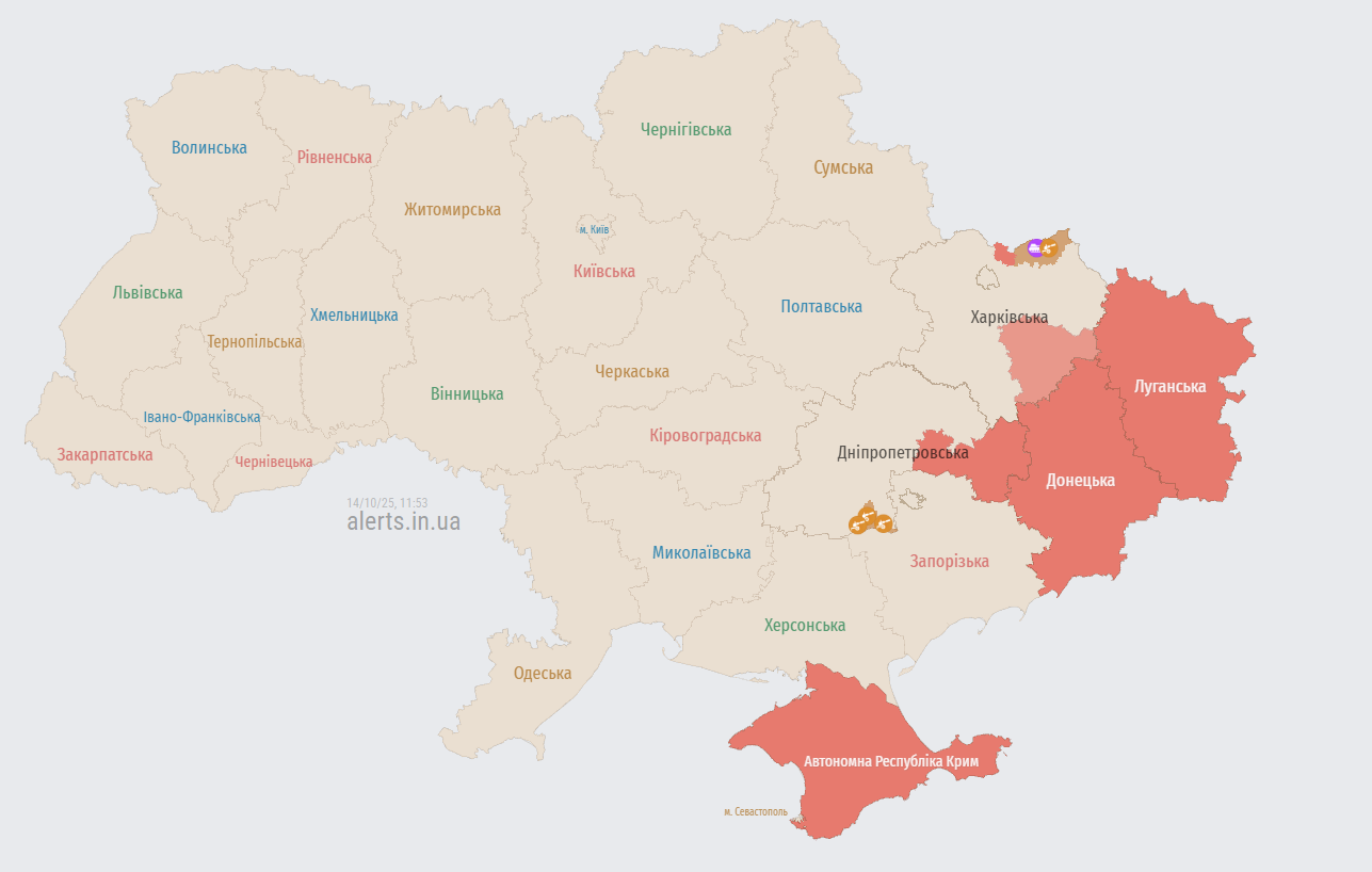 В Україні оголошено масштабну тривогу через російського МіГ-31К