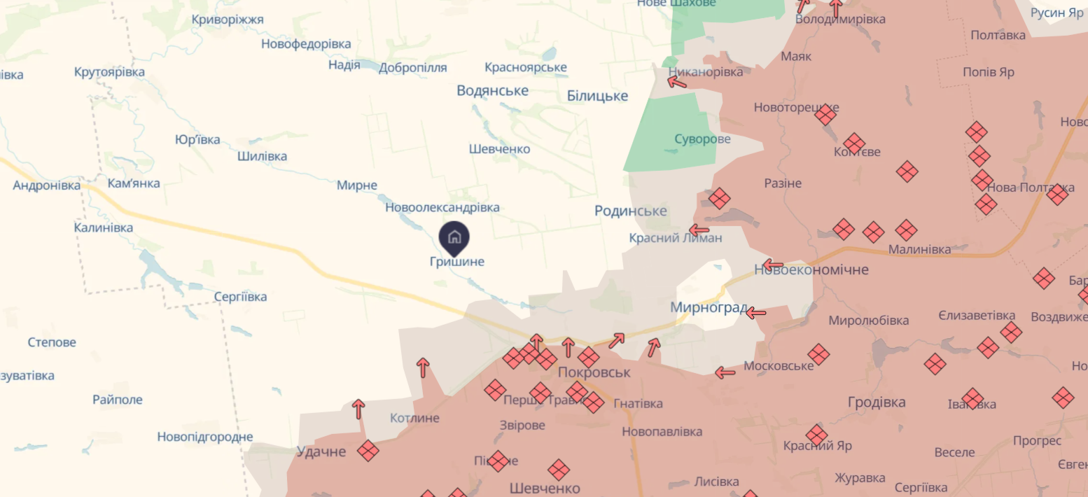 ЗСУ знищили російську колону на підступах до Гришиного під Покровськом