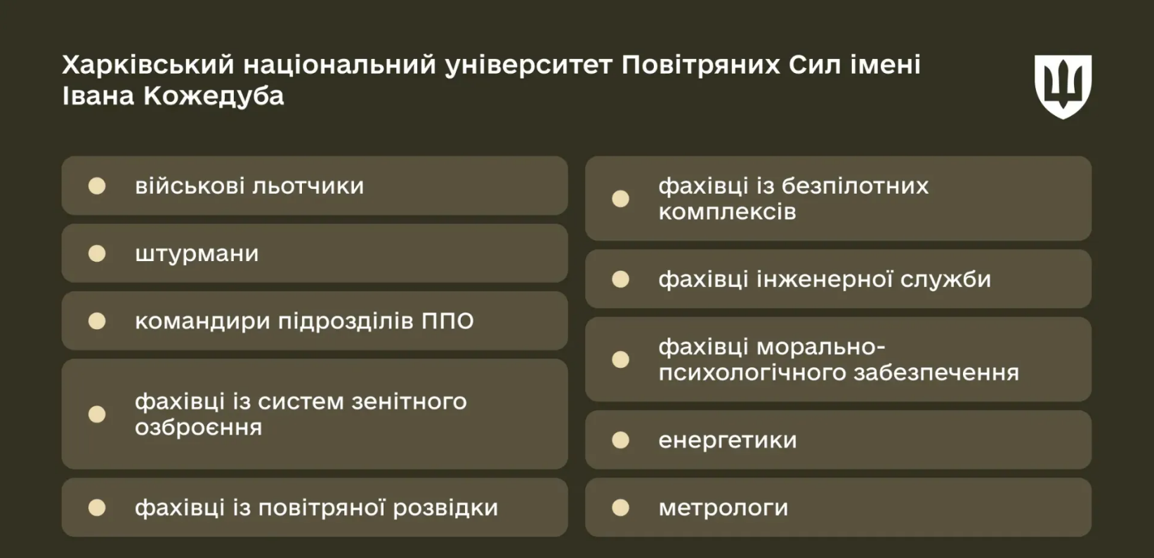Не лише штурмовики? Які насправді спеціальності й бонуси пропонують курсантам військові виші