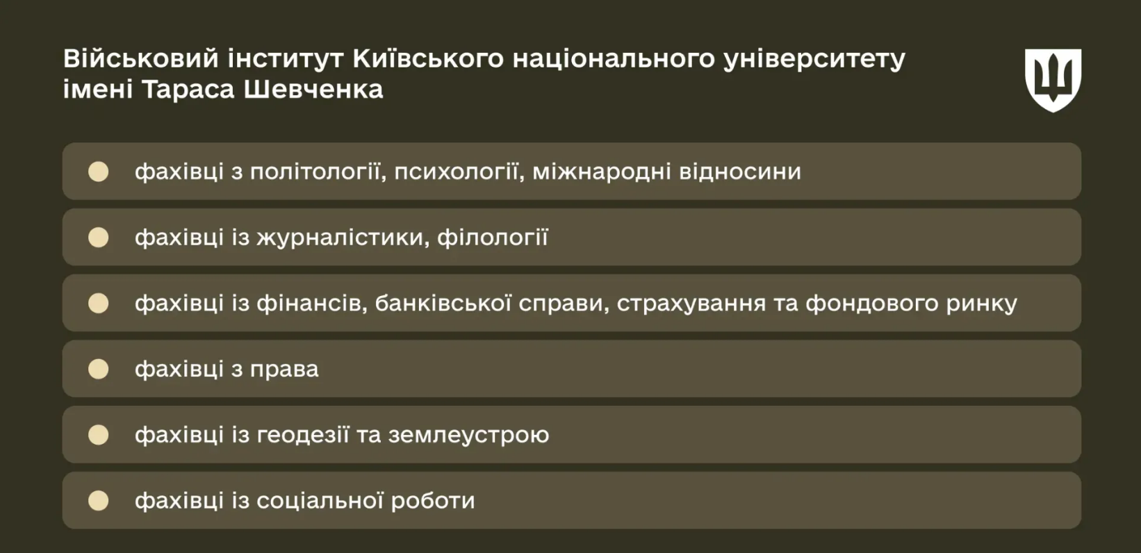 Не лише штурмовики? Які насправді спеціальності й бонуси пропонують курсантам військові виші