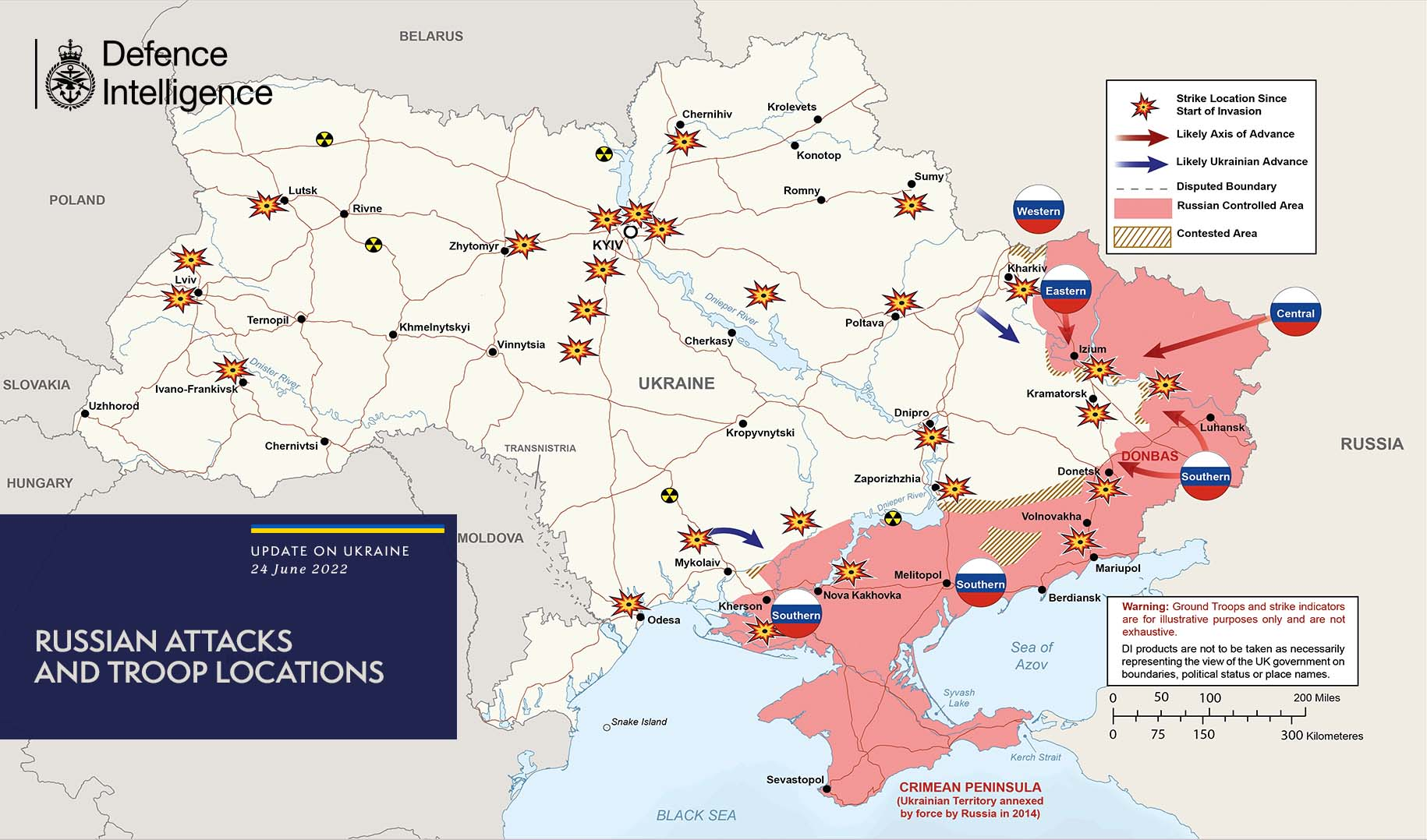 В Британии обновили карту боевых действий в Украине: что изменилось